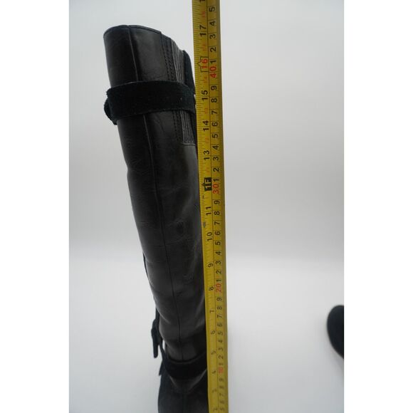 Ugg Cydnee Boots Size 7 Leather Knee High Buckle Sheepskin Shearling 1001876 - Picture 8 of 10